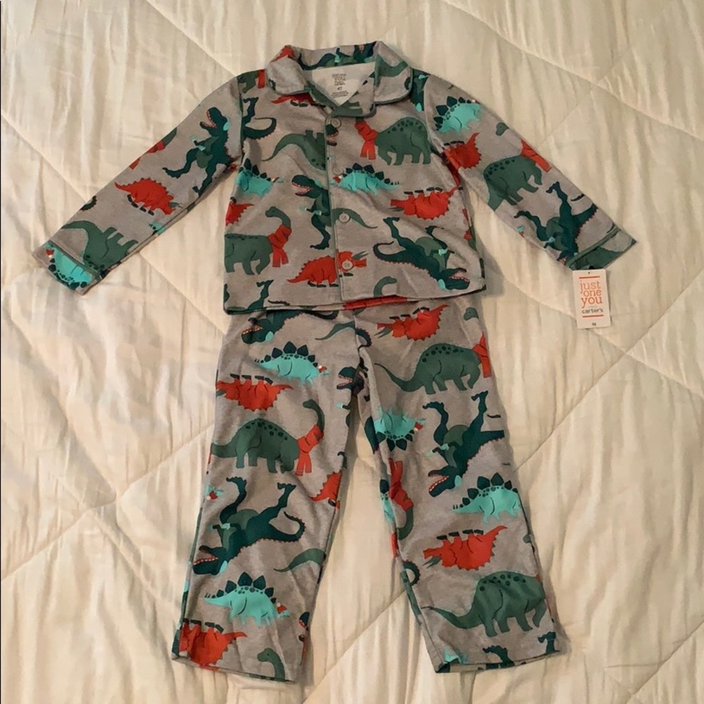 Toddler dinosaur print pj set